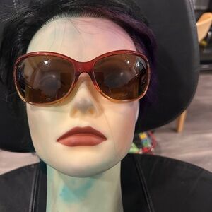 SUNCLOUD Women's Amber Brown Gradient Oversized Sunglasses